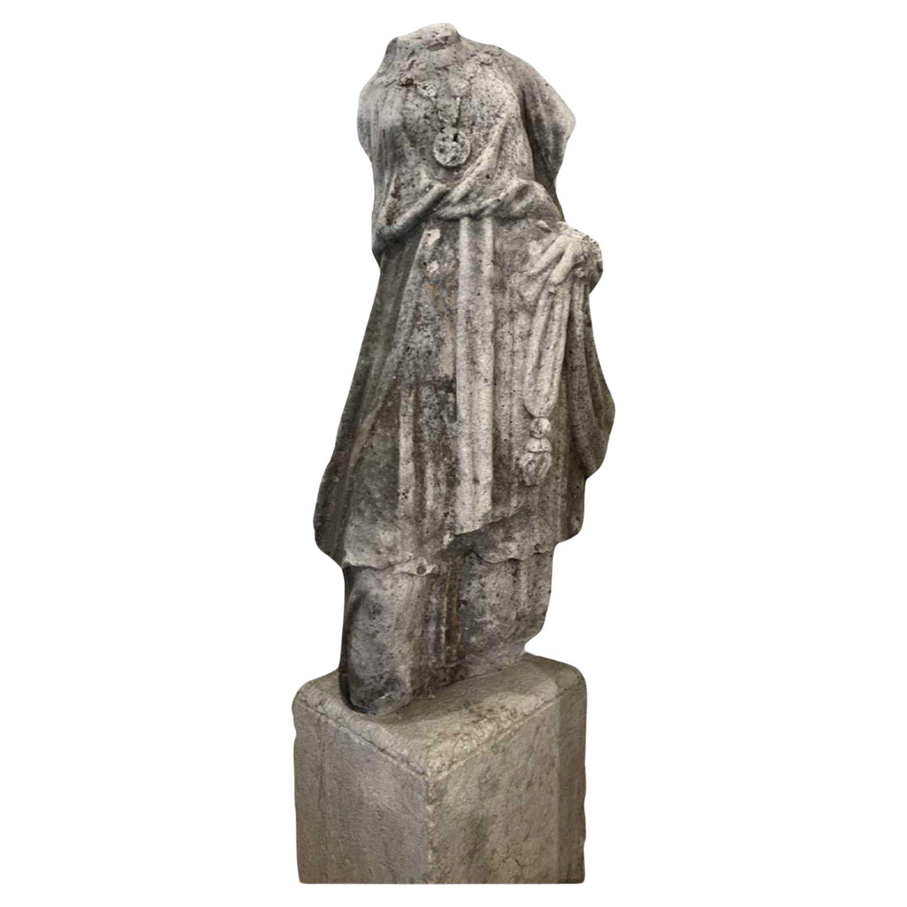 Neoclassical Marble Statue  For Sale