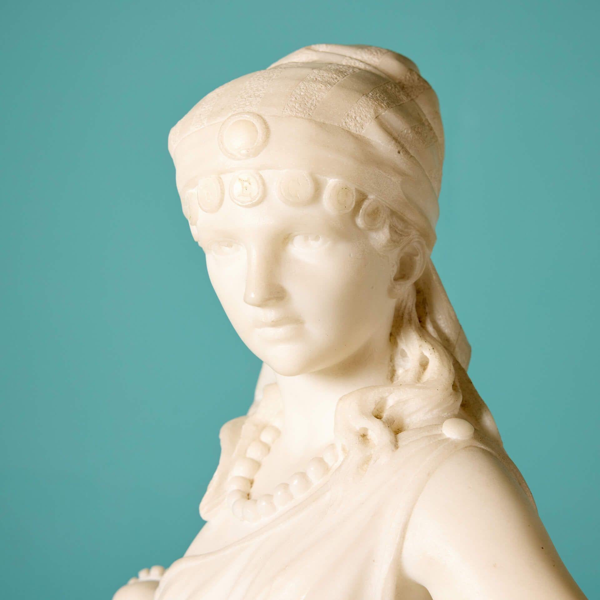 Neoklassizistische Marmorstatue der Rebecca aus dem Brunnen (Grand Tour) im Angebot