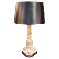 Neoklassizistische Marmor-Tischlampe Grand Tour