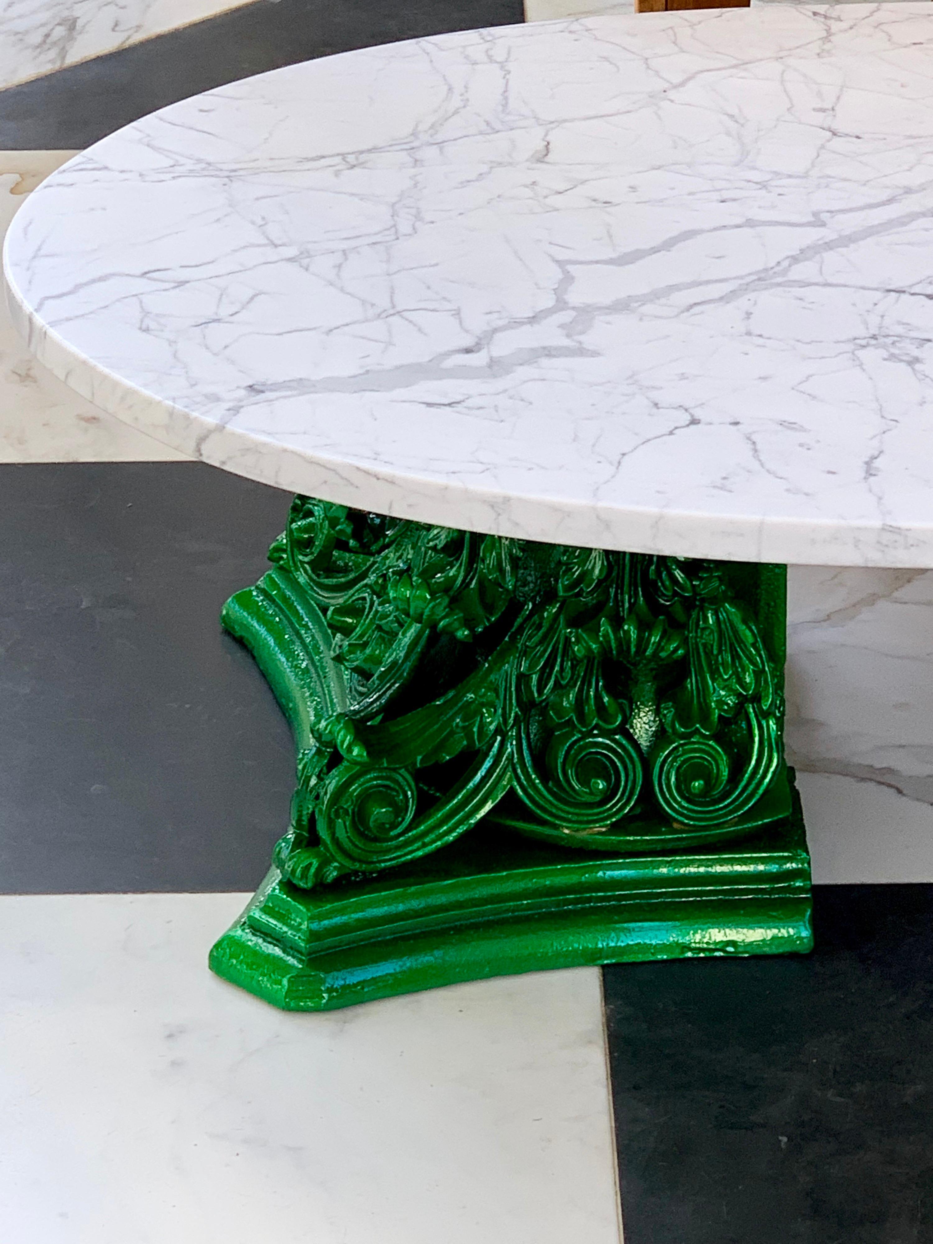 American  Marble-Top Coffee Table