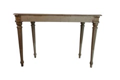 Neoclassical Marble Top Console Table Waldorf Astoria