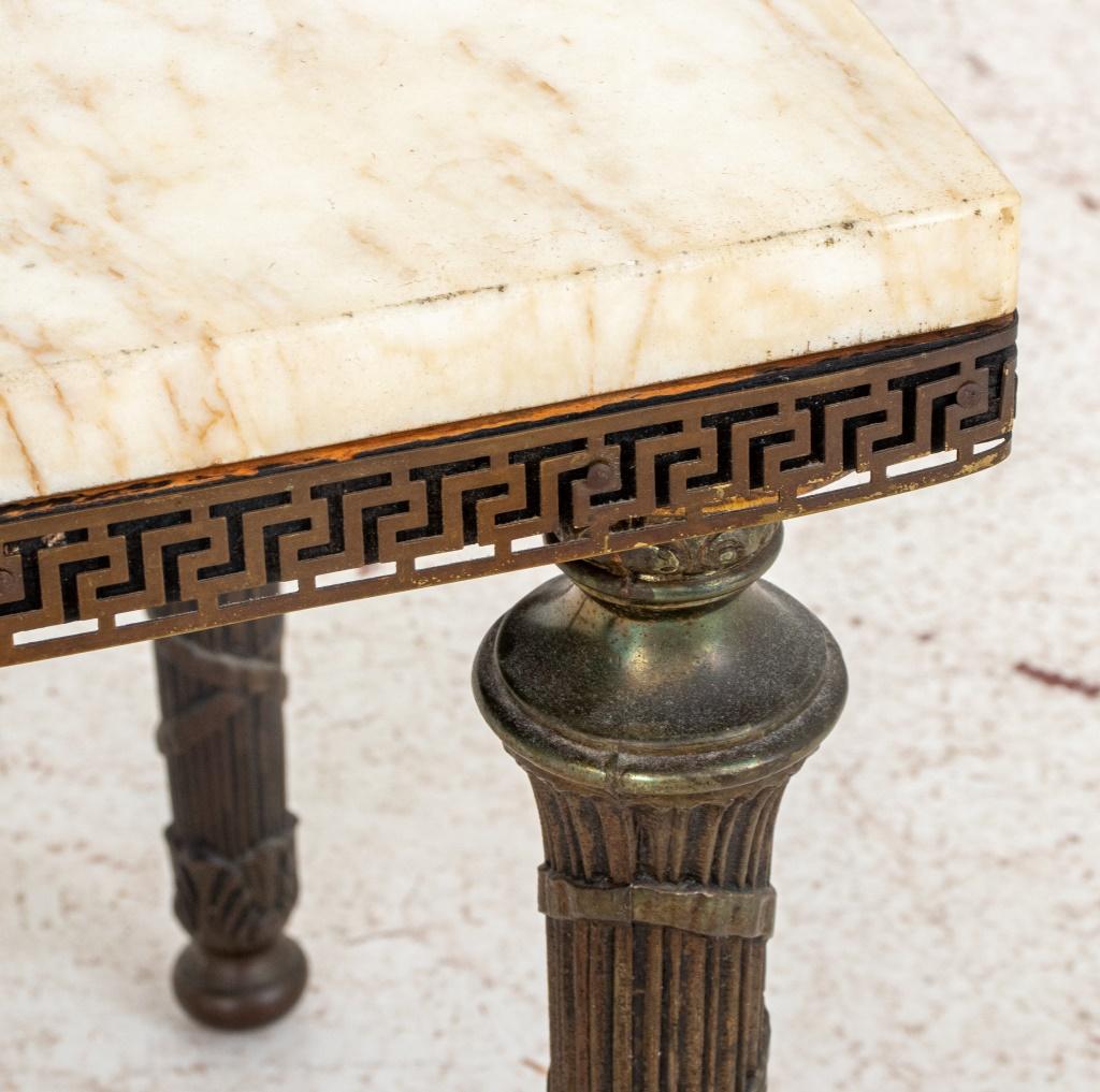 Neoclassical Marble Topped Occasional Table In Good Condition In New York, NY