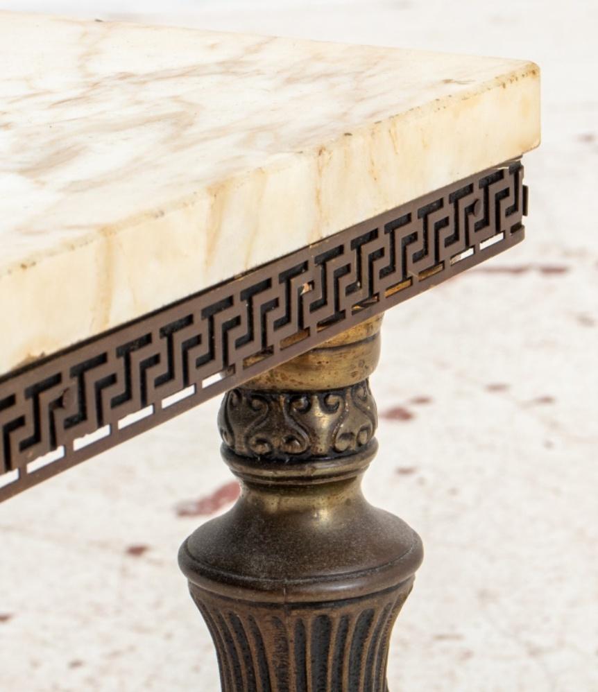 Neoclassical Marble Topped Occasional Table 3