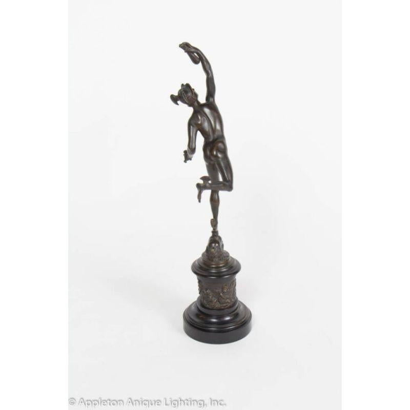 Néoclassique Figurine néoclassique Mercure en bronze
