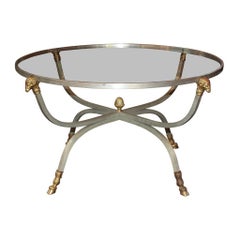 Neoclassical Mid-Century Modern Cocktail Table