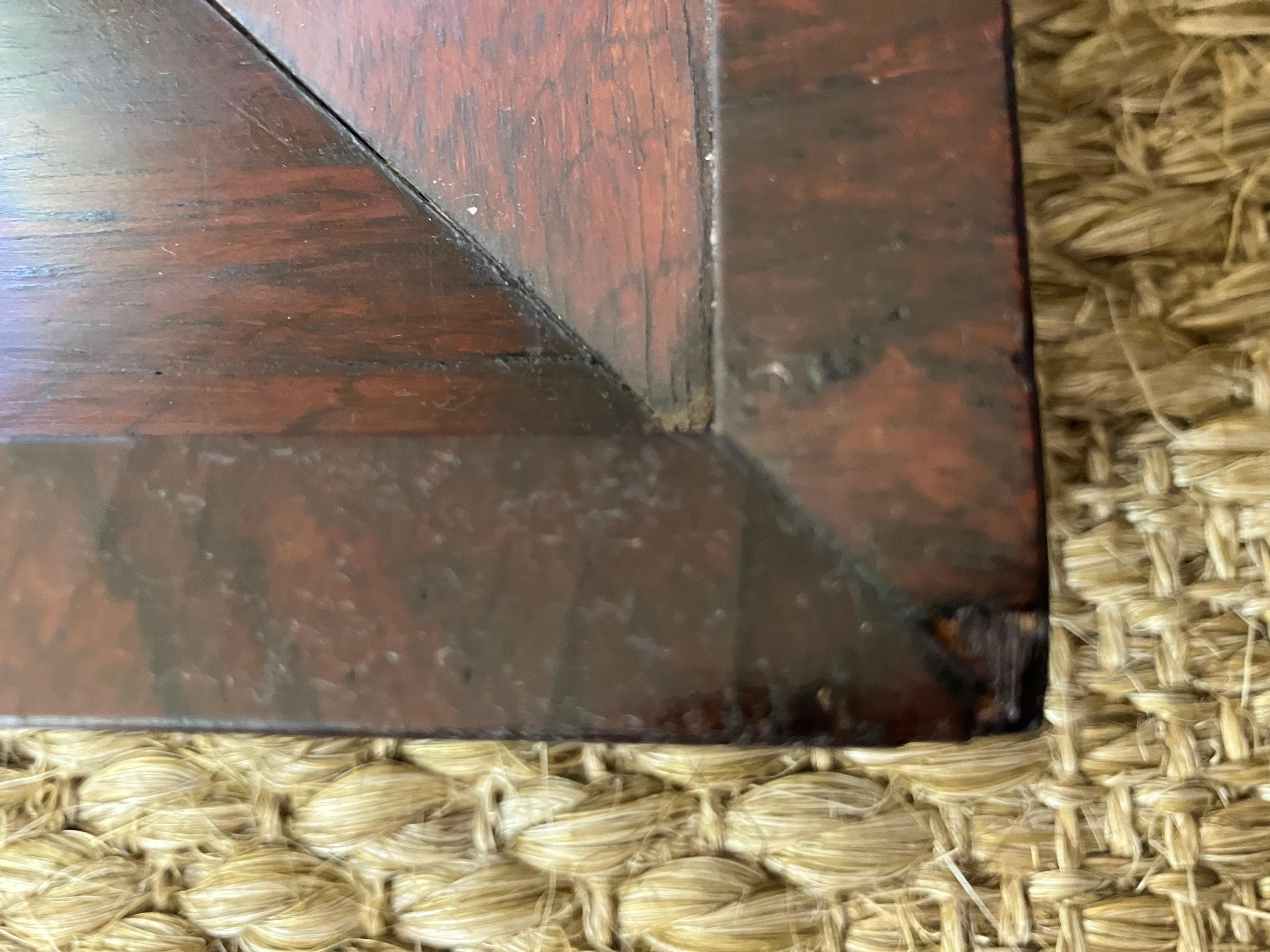 Specchio militare neoclassico in palissandro in vendita 5