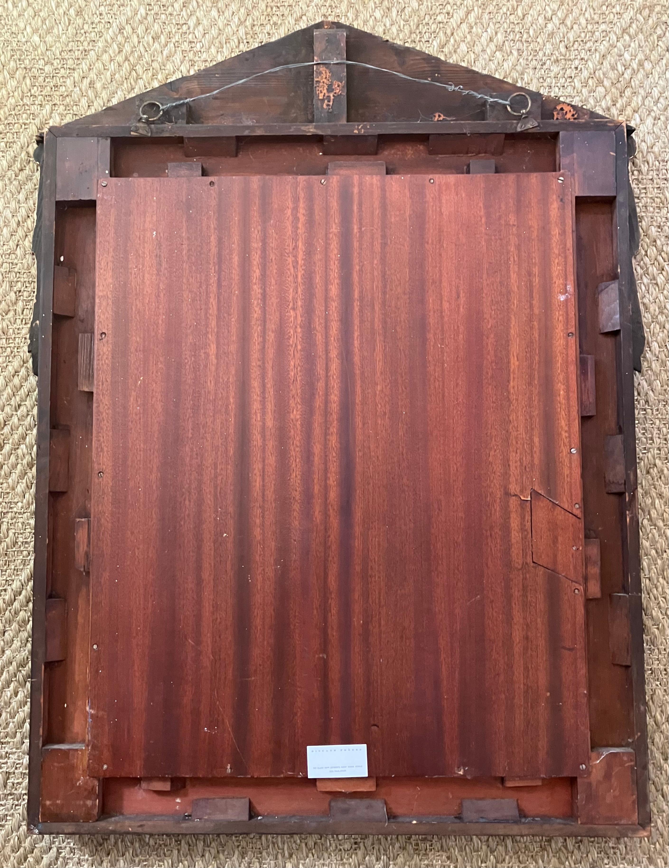 Specchio militare neoclassico in palissandro in vendita 6