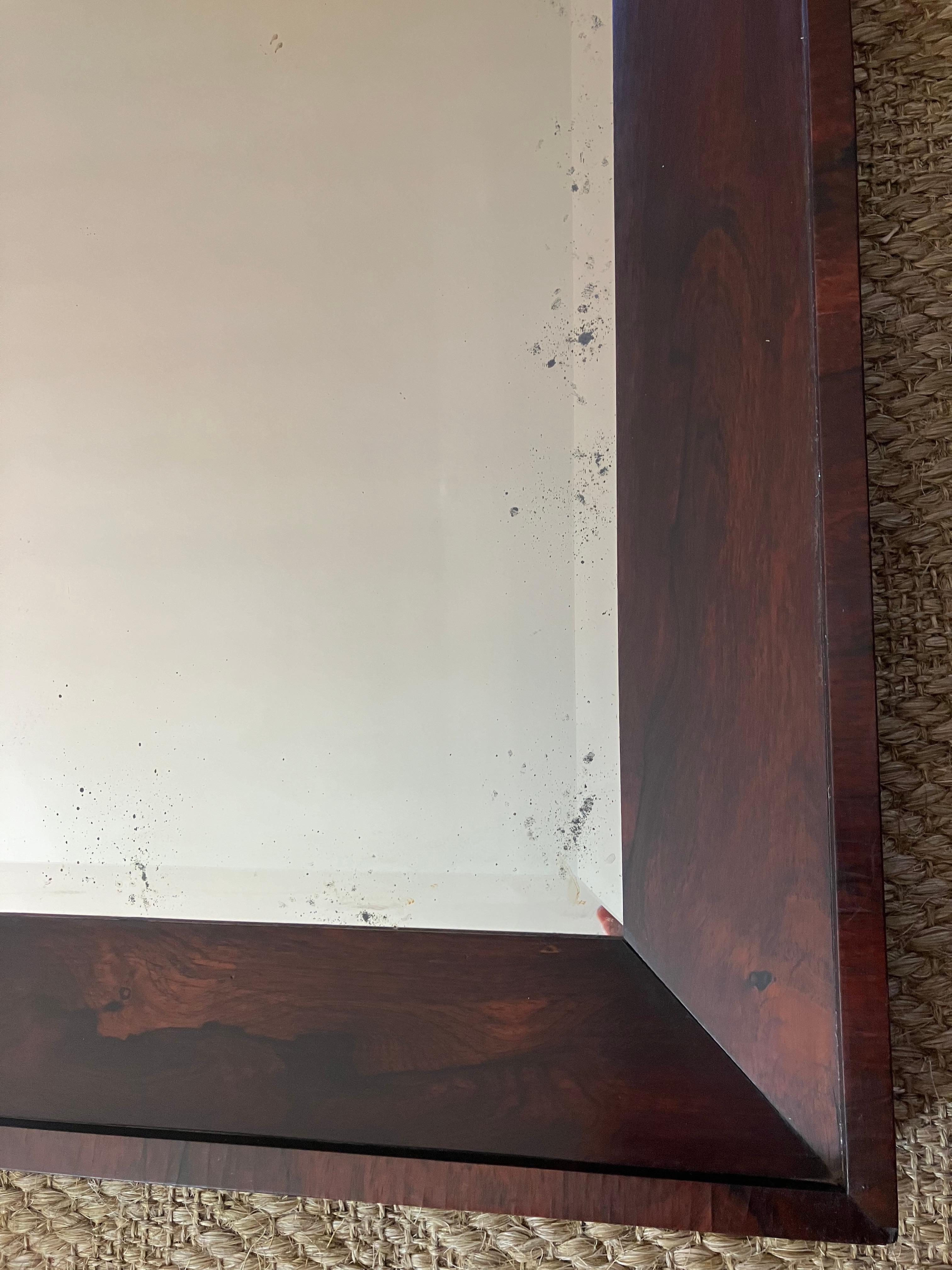 Specchio militare neoclassico in palissandro in vendita 2