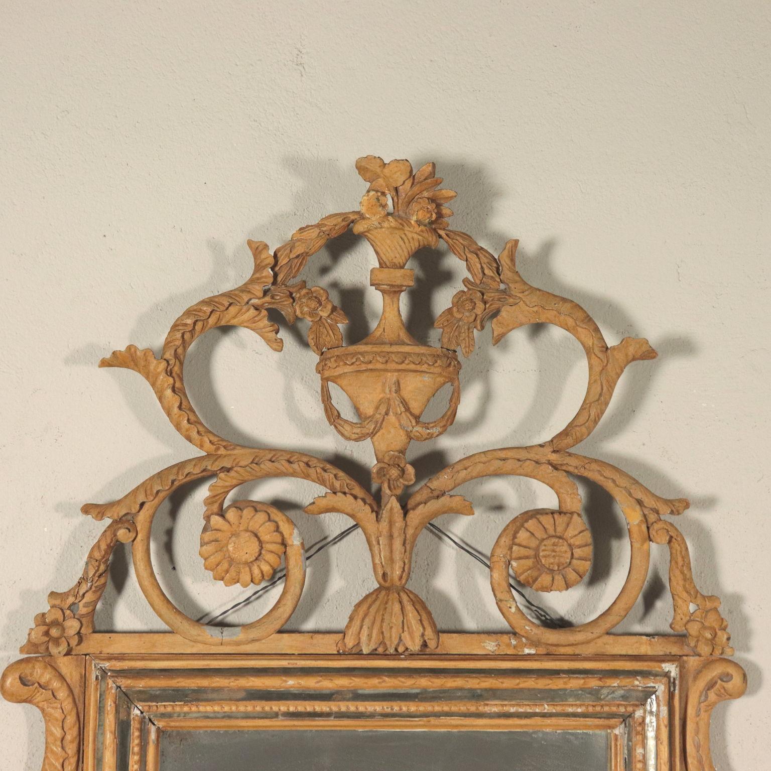 Italian Neoclassical Mirror Italy Piedmont, Late 18th Century