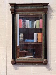 Neoclassical Mirror With Columns and Molded Cornice