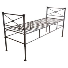 Neoclassical Modern Iron Bench in the Style of Giacometti