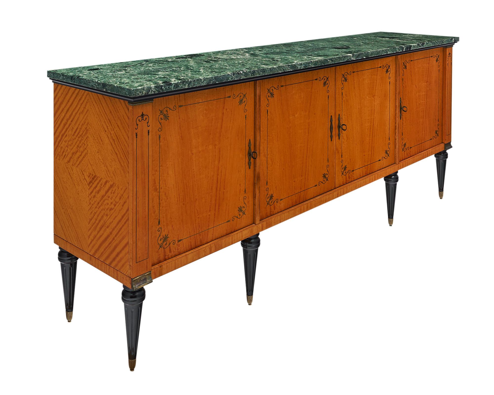Mid-Century Modern Neoclassical Modernist French Buffet For Sale