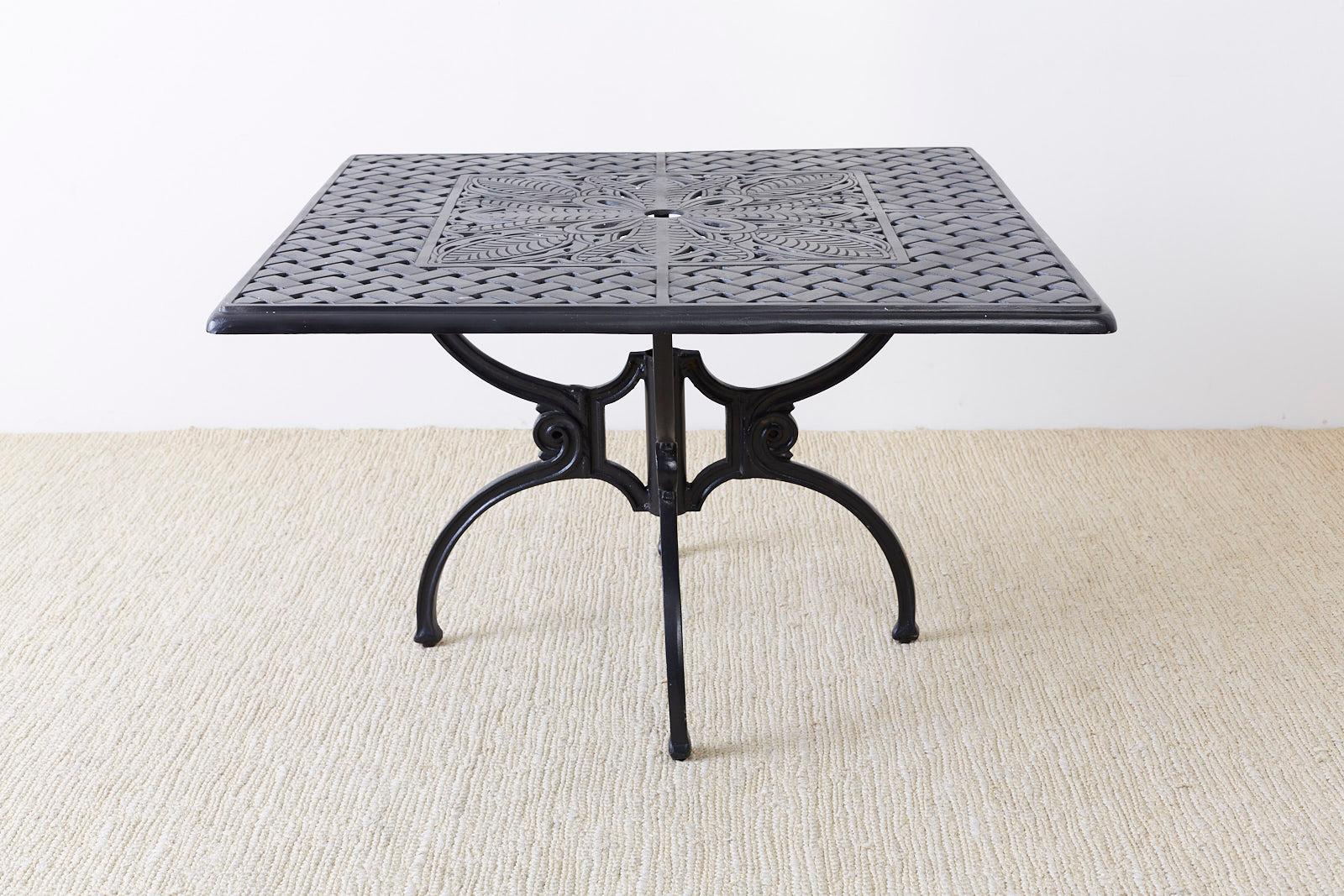 American Neoclassical Molla Style Cast Aluminium Garden Dining Table