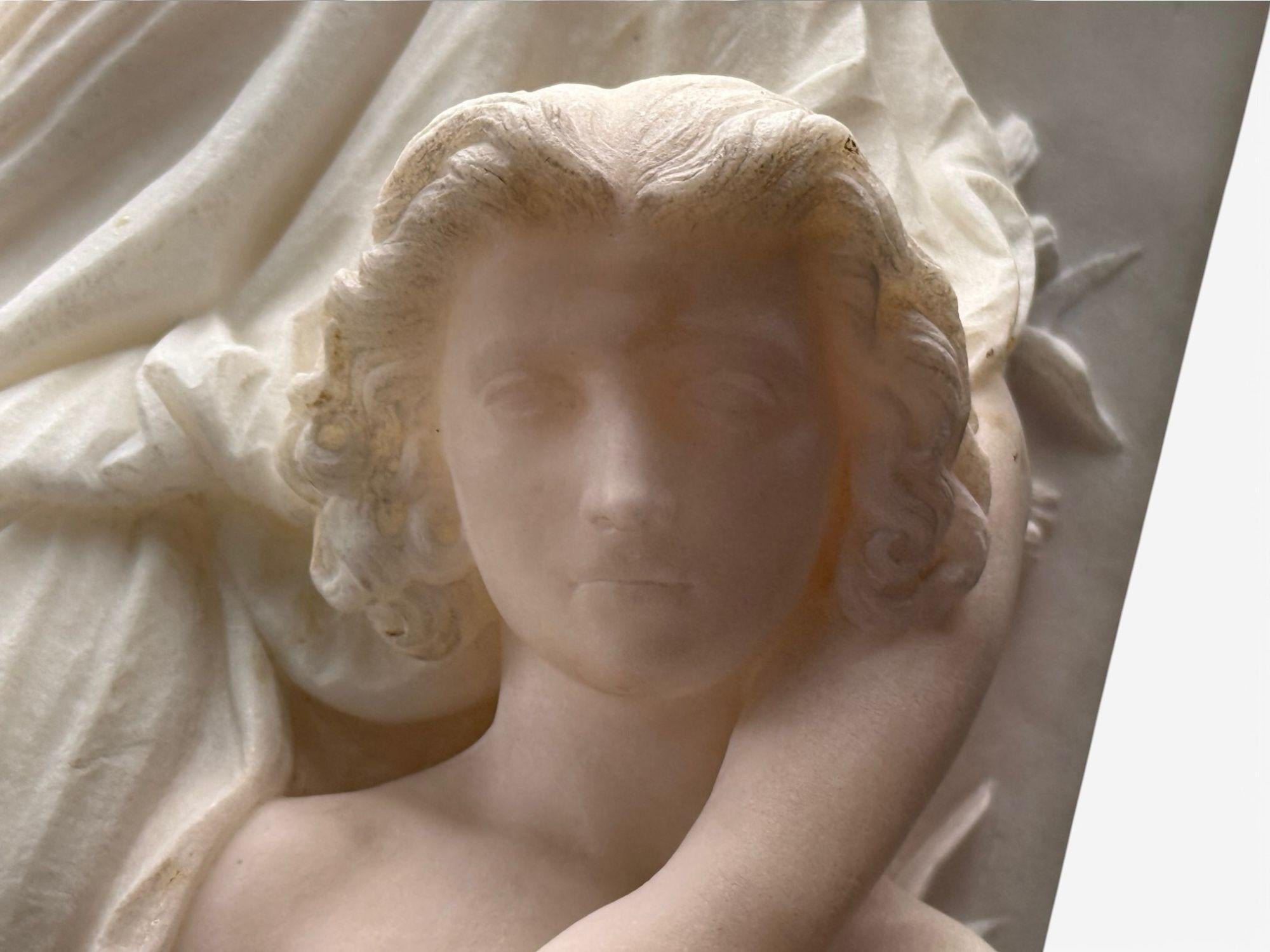 Néoclassique, Mère et enfants, sculptures en marbre, Italie, années 1920 en vente 6