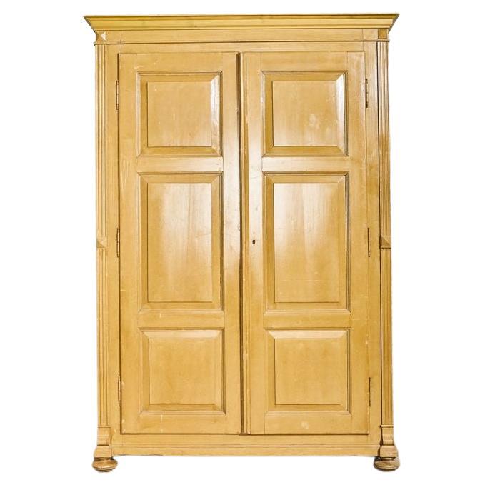 Neoclassical Mustard Cabinet For Sale