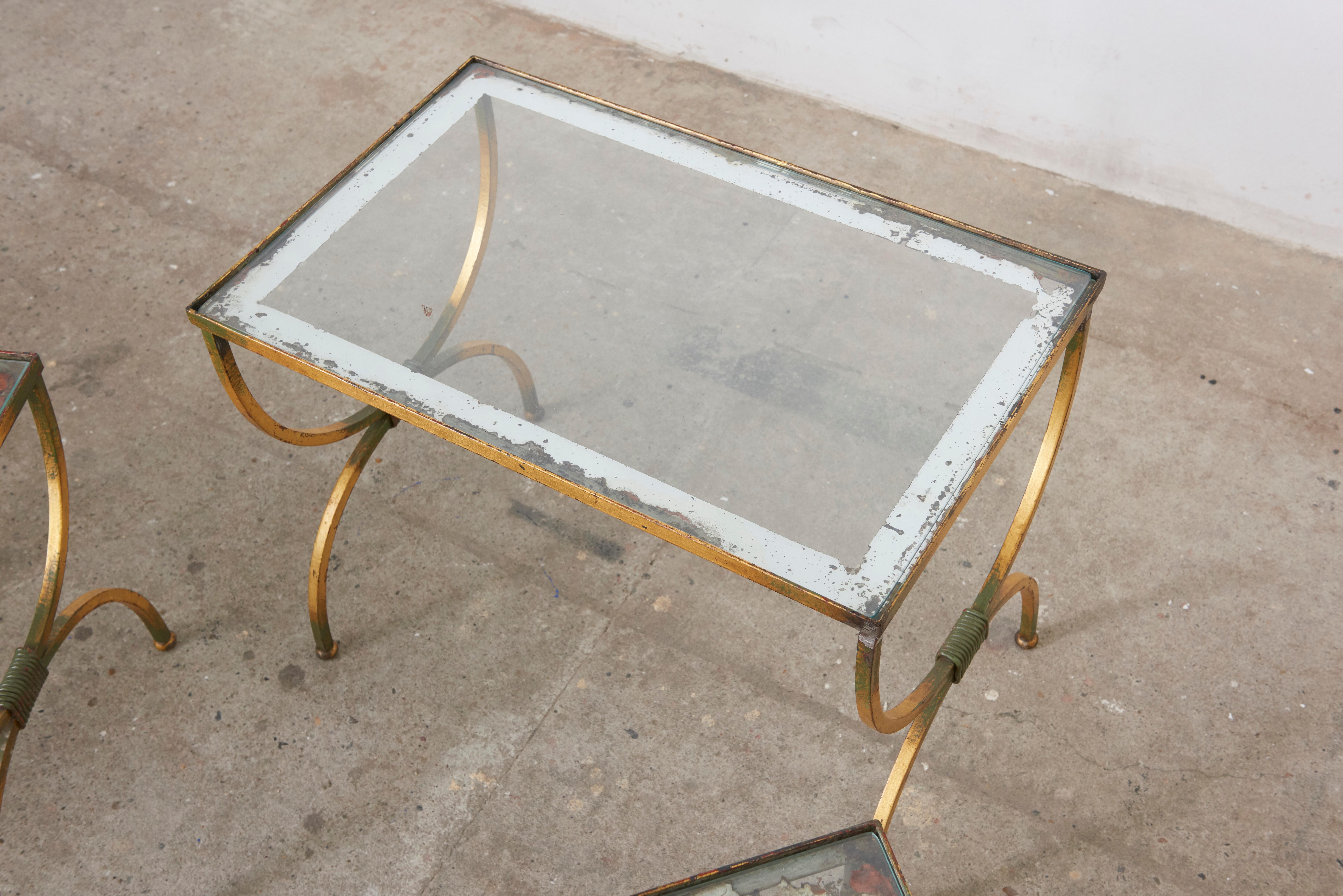 Neoclassical Nesting Tables, France, 1950s For Sale 1