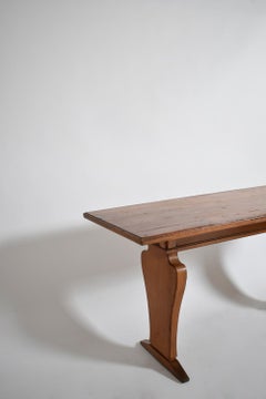 Console néoclassique en chêne, années 1950.