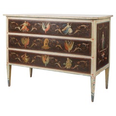 Used Neoclassical Painted Commode
