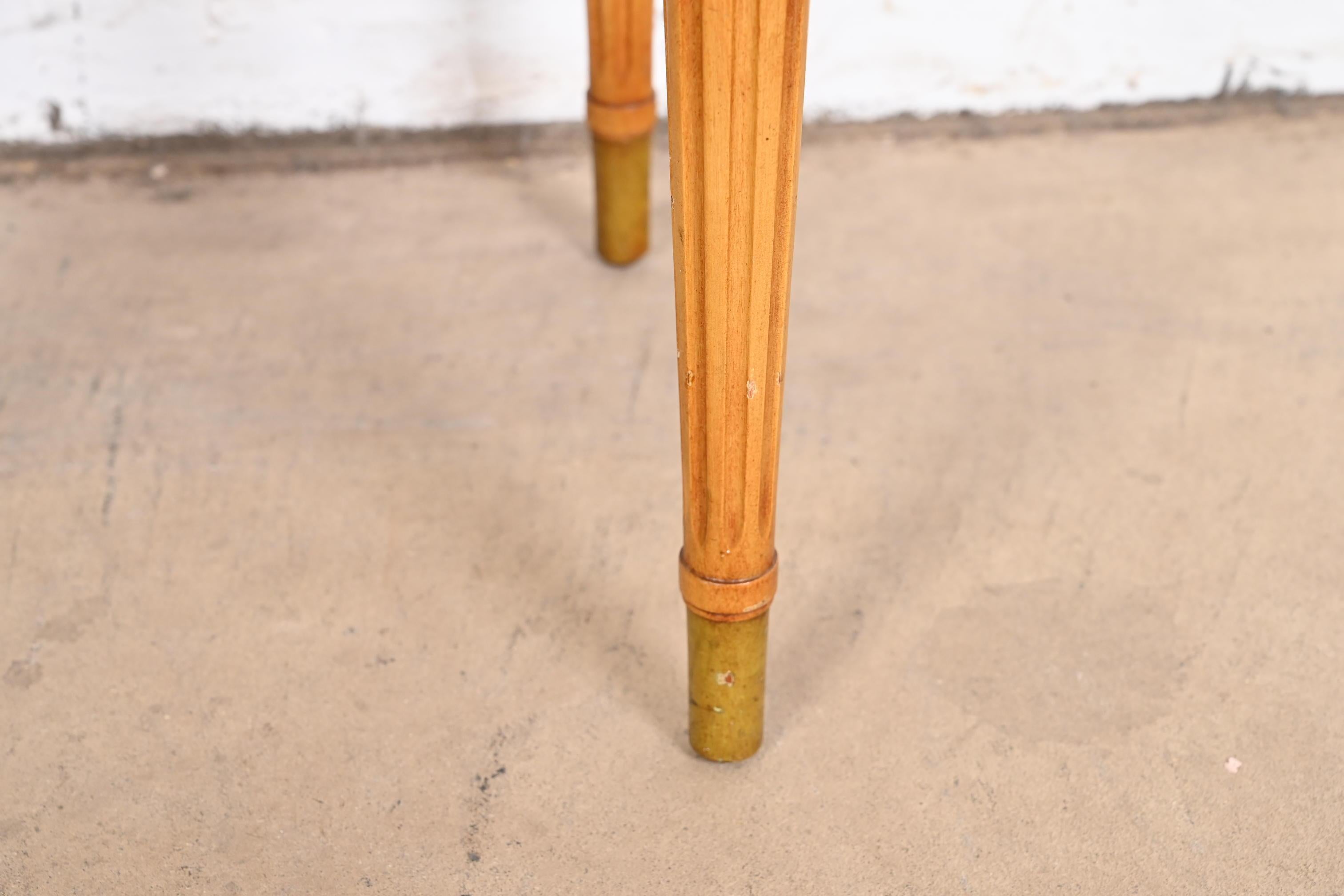 Neoclassical Painted Parcel-Gilt Nightstand in the Manner of Grosfeld House 4