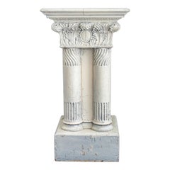 Neoclassical Painted Wood Pedestal / Plant Stand