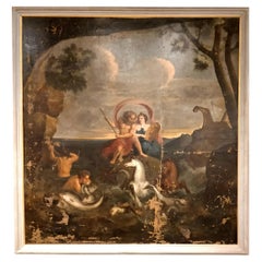 Neoclassical Painter, Oil on Canvas "Triumph of Neptune and Amphitrite"
