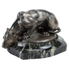 Neoclassical Panther Sculpture
