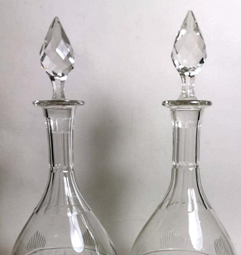 Hand-Carved Neoclassical Parisian Style Beaux Arts Pair of French Bottles For Sale