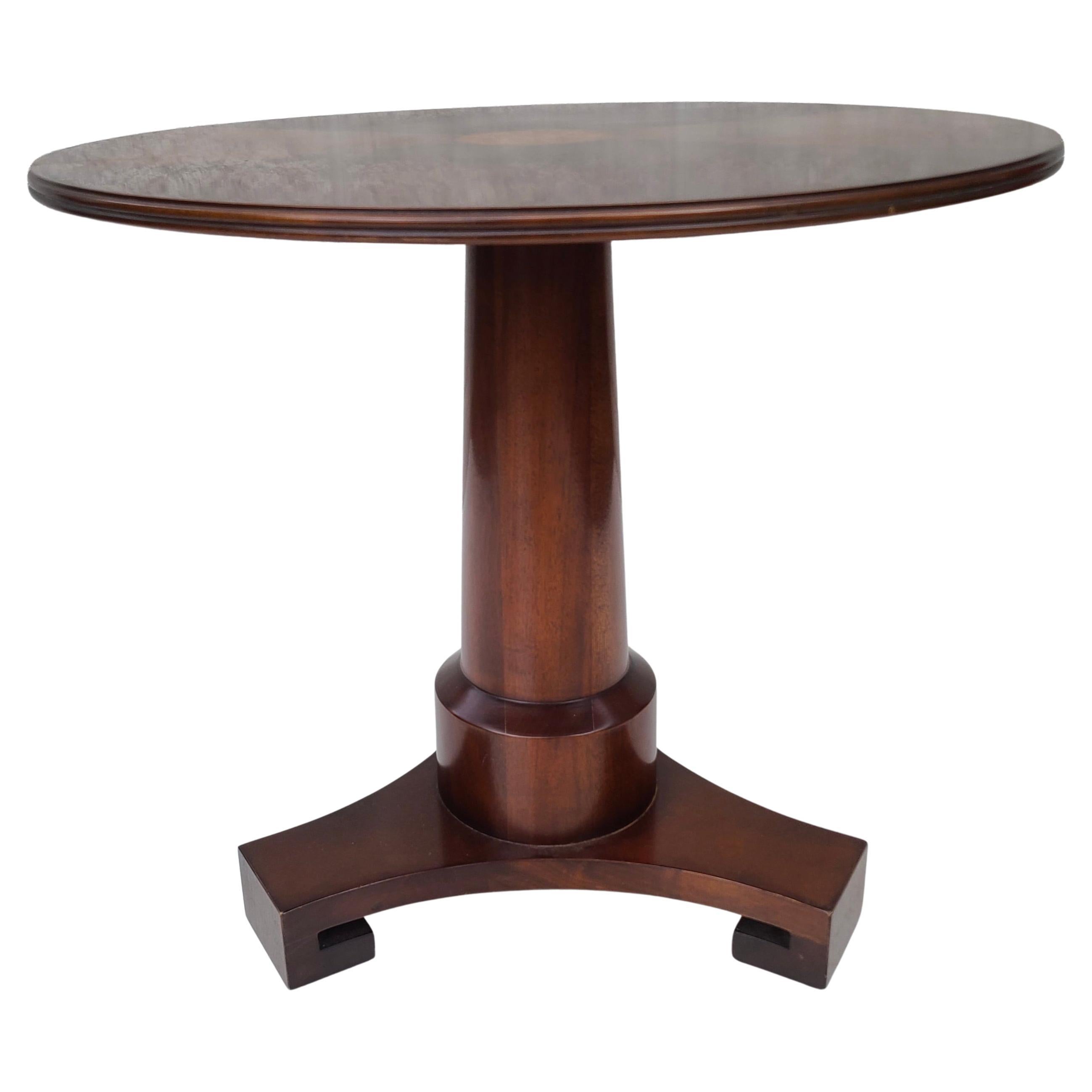 Please feel free to reach out for efficient shipping to your location.

Neoclassical pedestal side table by Baker Furniture.