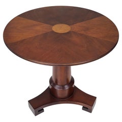 Neoclassical Pedestal Side Table by Baker Furniture