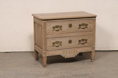 Neoclassical Period French Two-Drawer Commode w/Elaborate Hardware