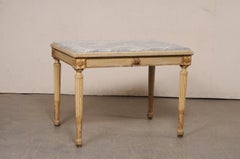 Neoclassical Period Italian Console Table w/Original Finish and Marble Top