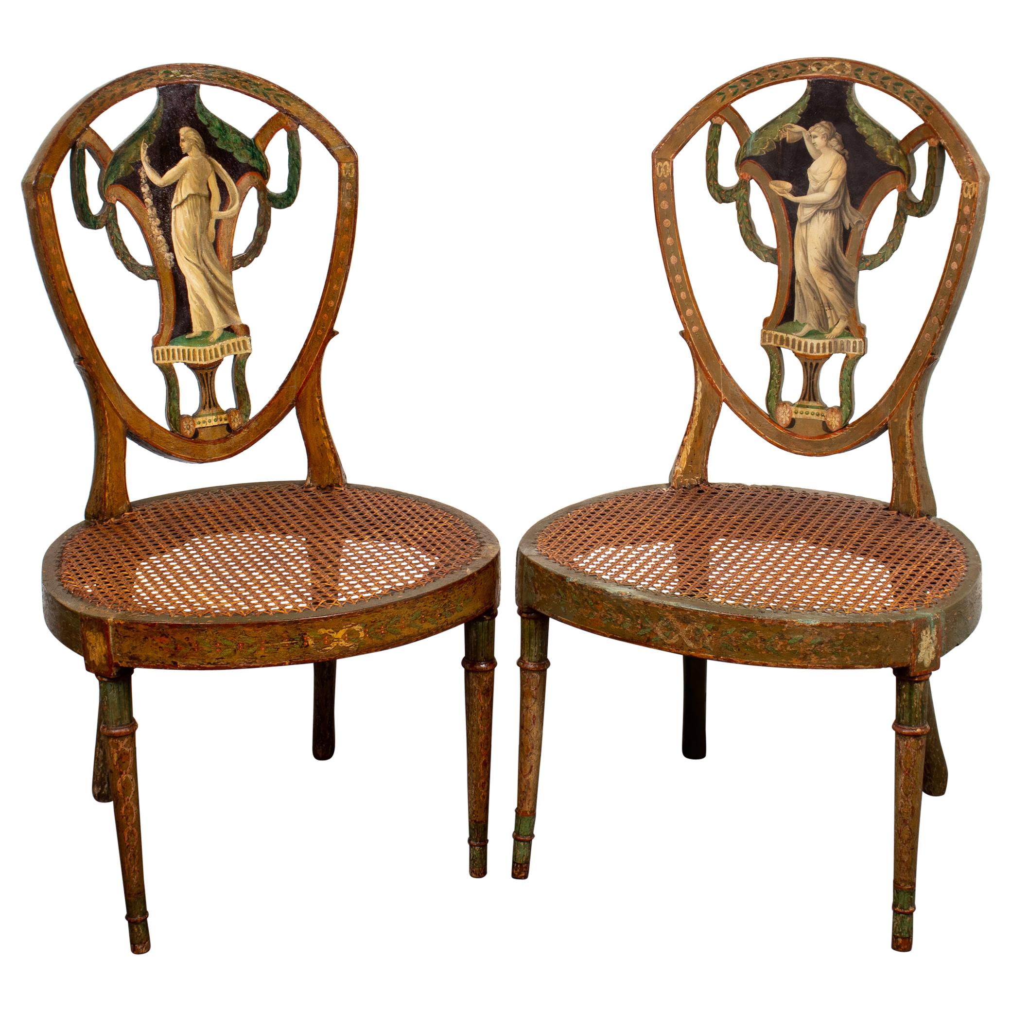 Neoclassical Period Painted Side Chairs