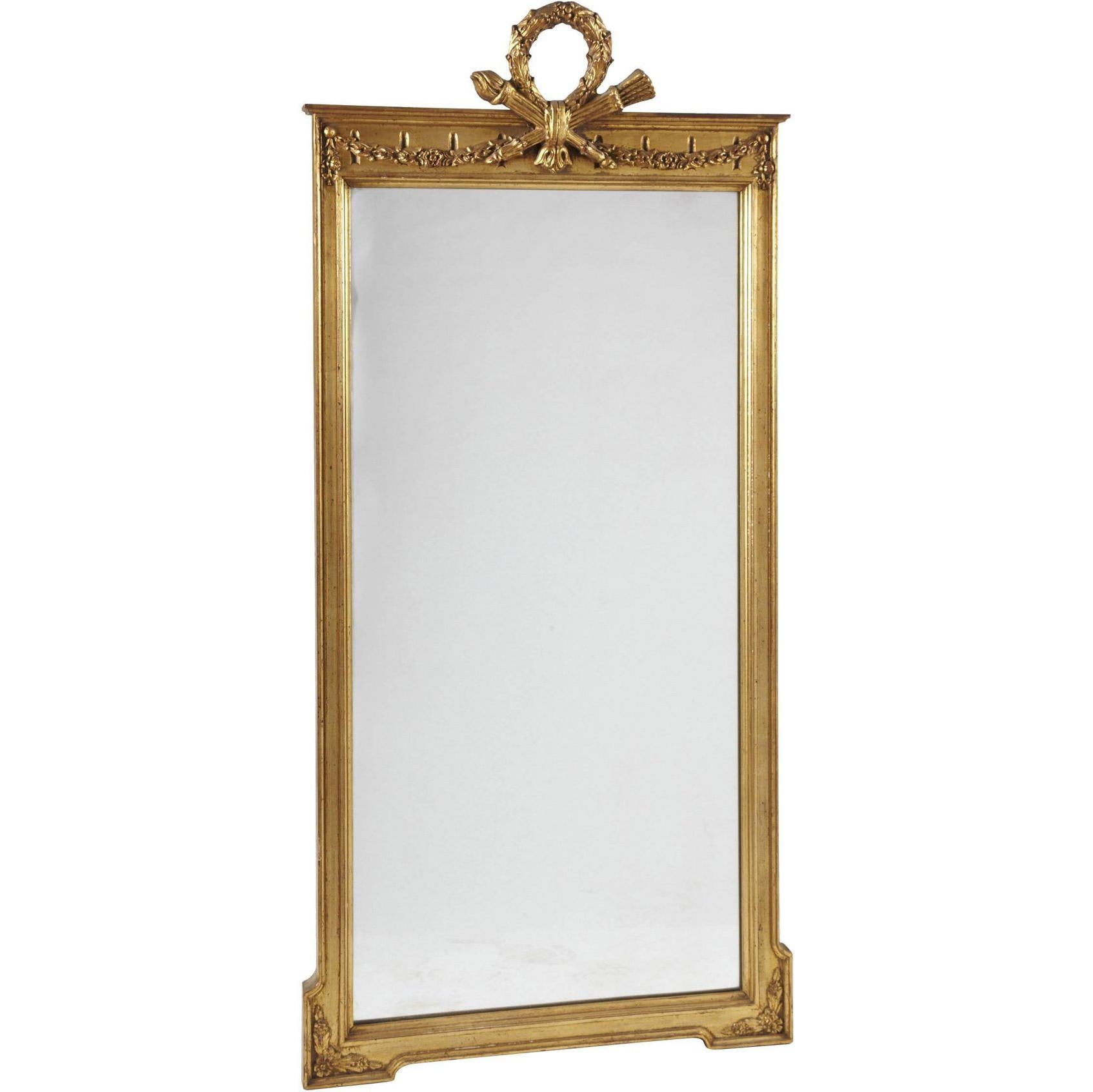 Antique French Neoclassical Pier Mirror