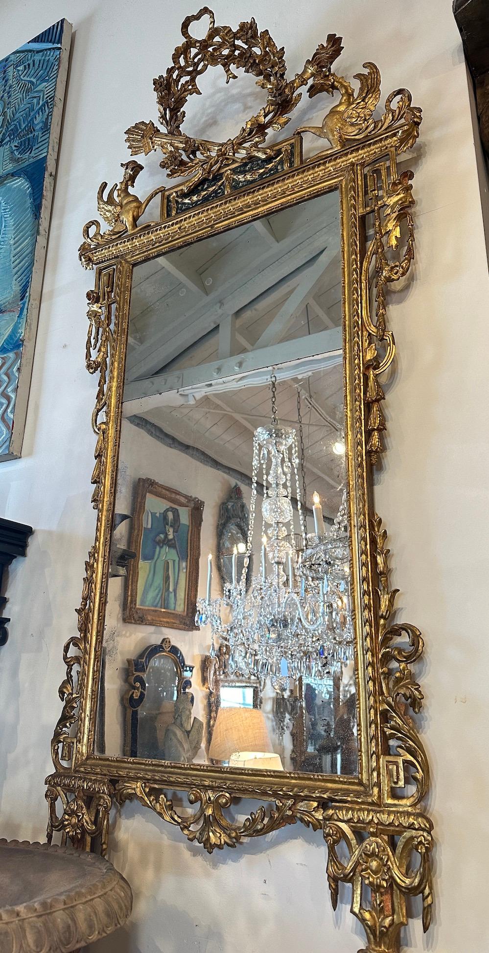 Early 19th Century Neoclassical Pier Mirrors For Sale