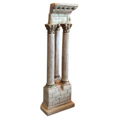 Neoclassical Plaster Architectural Column Sculpture, Grand Tour Style Decorative