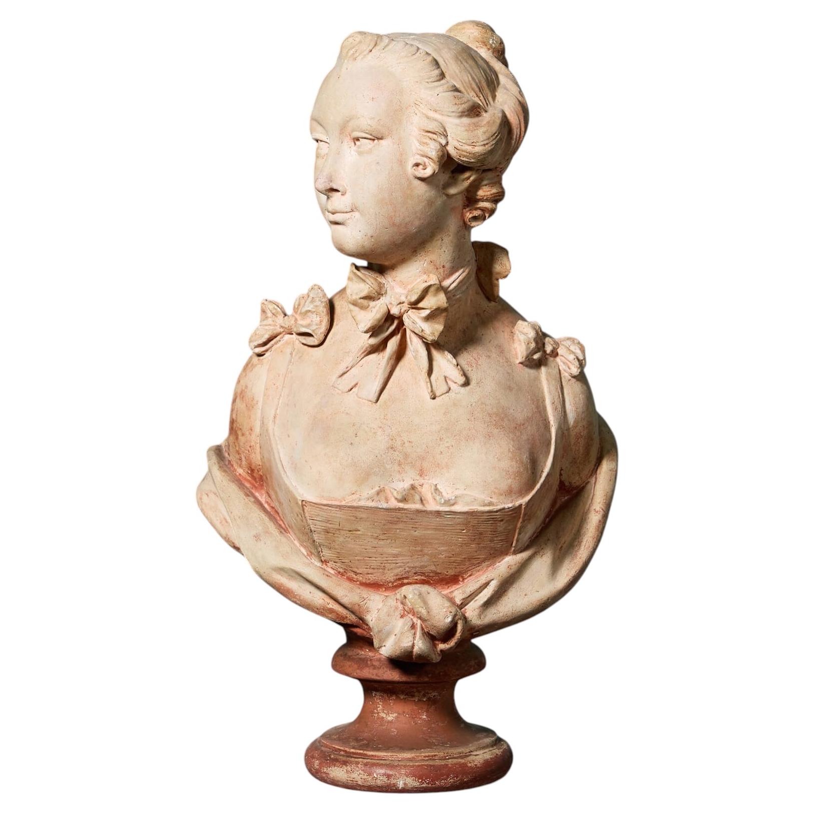 Busto in gesso neoclassico di Madame du Barry