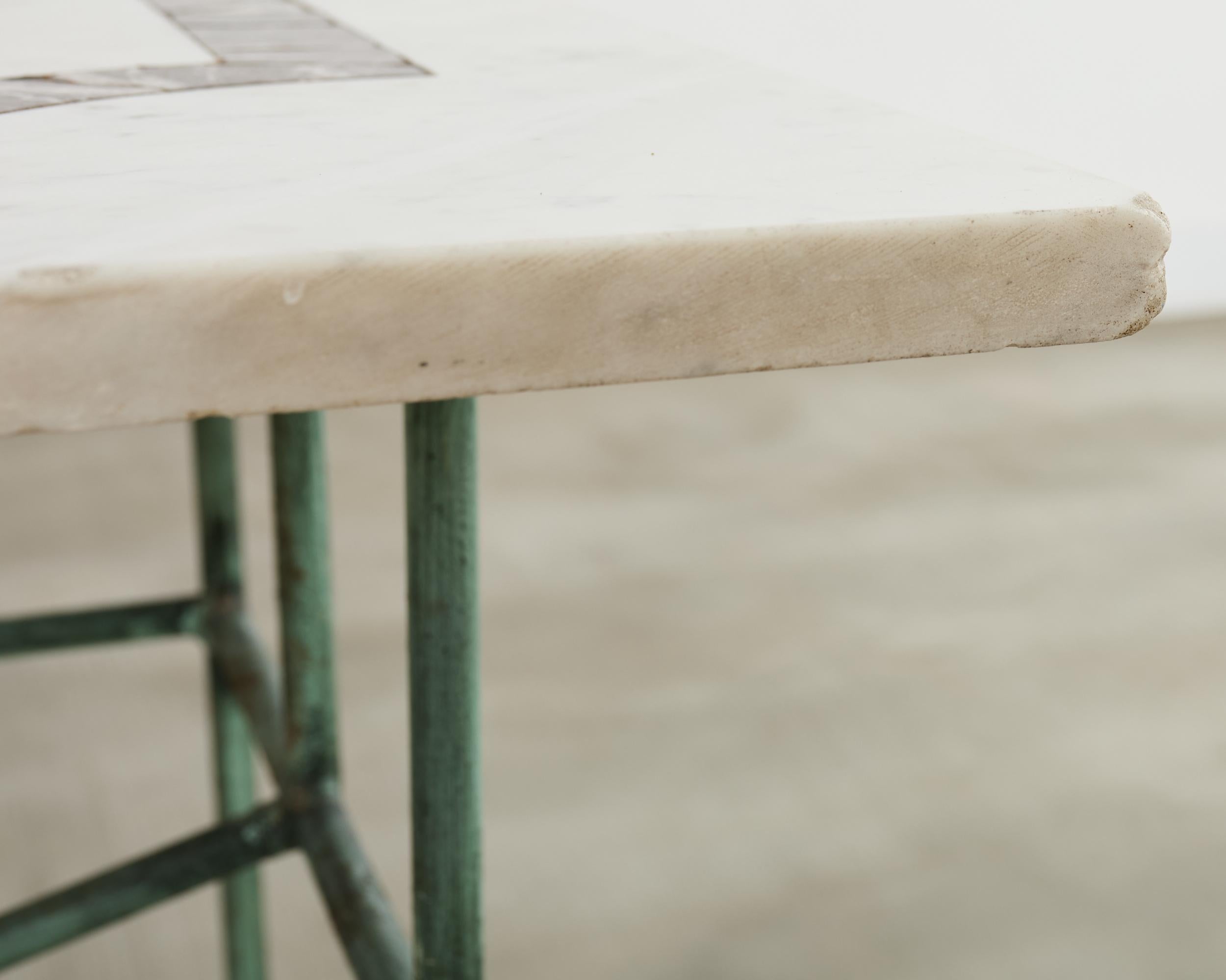 Neoklassischer Konsolentisch im pompejanischen Stil aus italienischem Marmor im Angebot 6