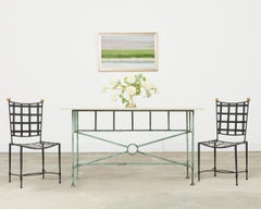 Neoclassical Pompeiian Style Italian Marble Specimen Console Table