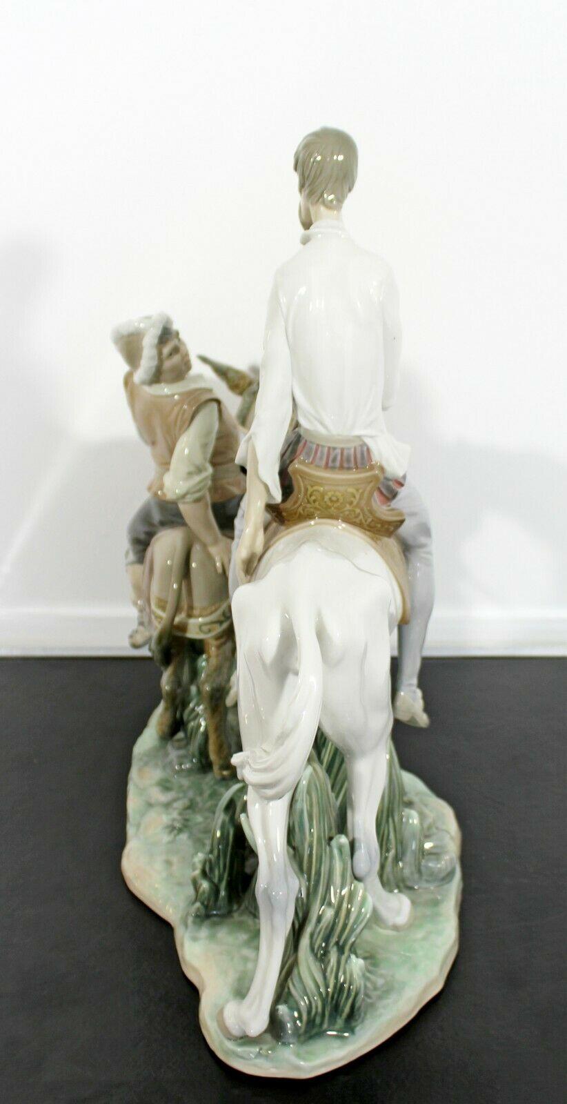 Late 20th Century Neoclassical Porcelain Don Quixote Table Sculpture Signed Lladro Spain, 1970s