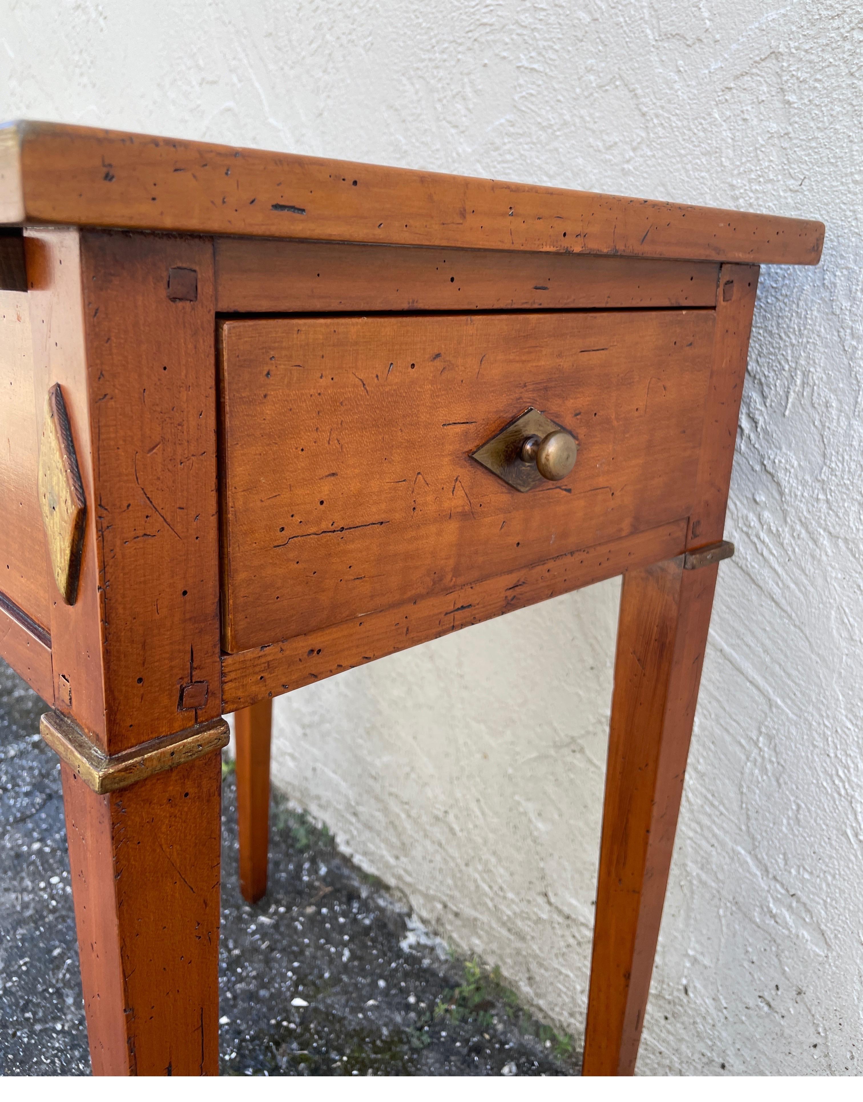 Neoclassical Rectangular Side Table 12