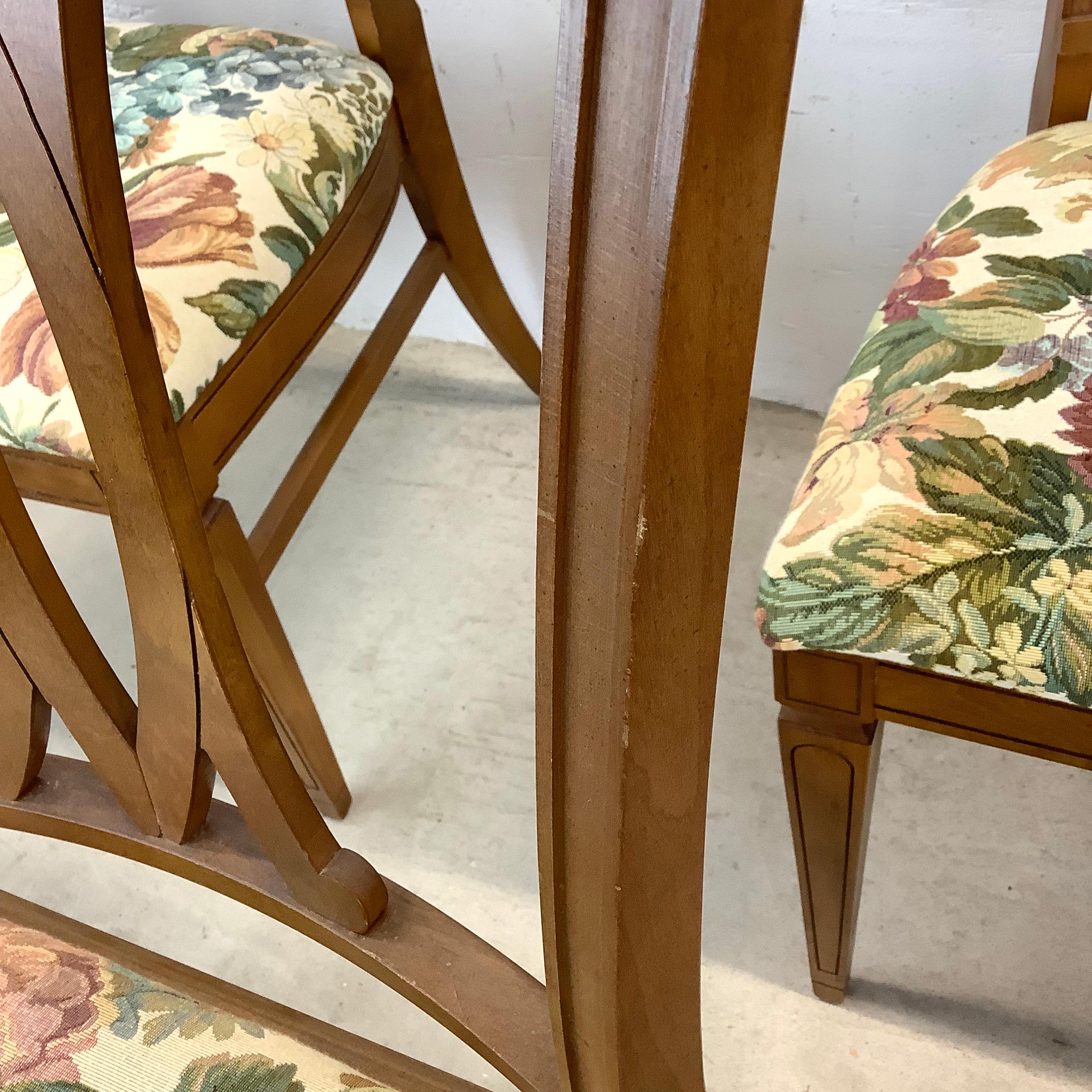 Sedie da pranzo in stile neoclassico - set di sei sedie in vendita 11