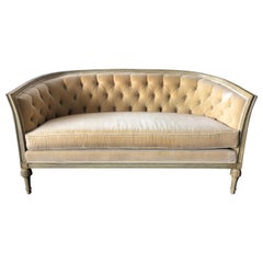 Neoclassical Revival French Canape Settee Sofa Second Half of the 20th Century