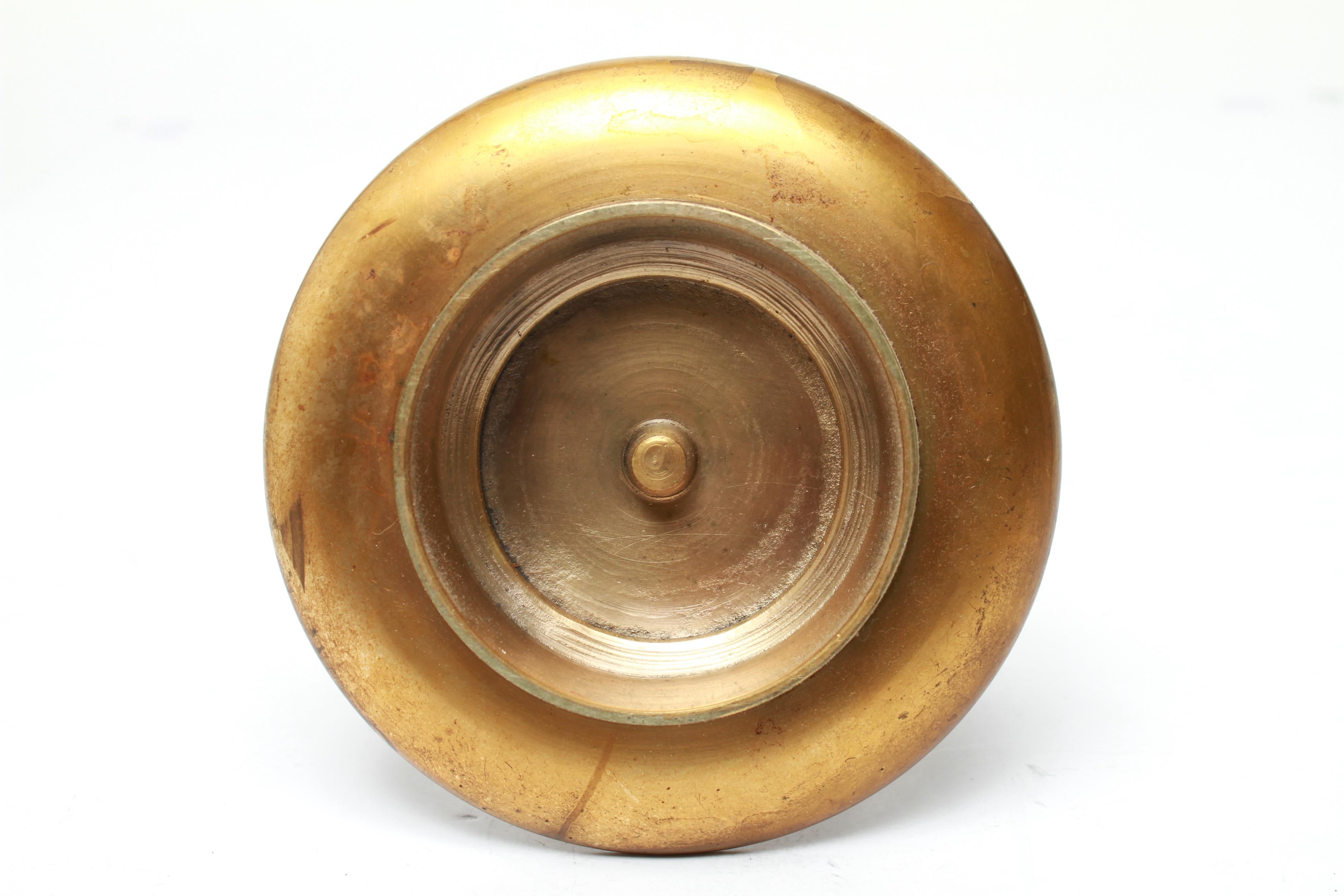 Neoclassical Revival Gilt Bronze Oil Lamp 6