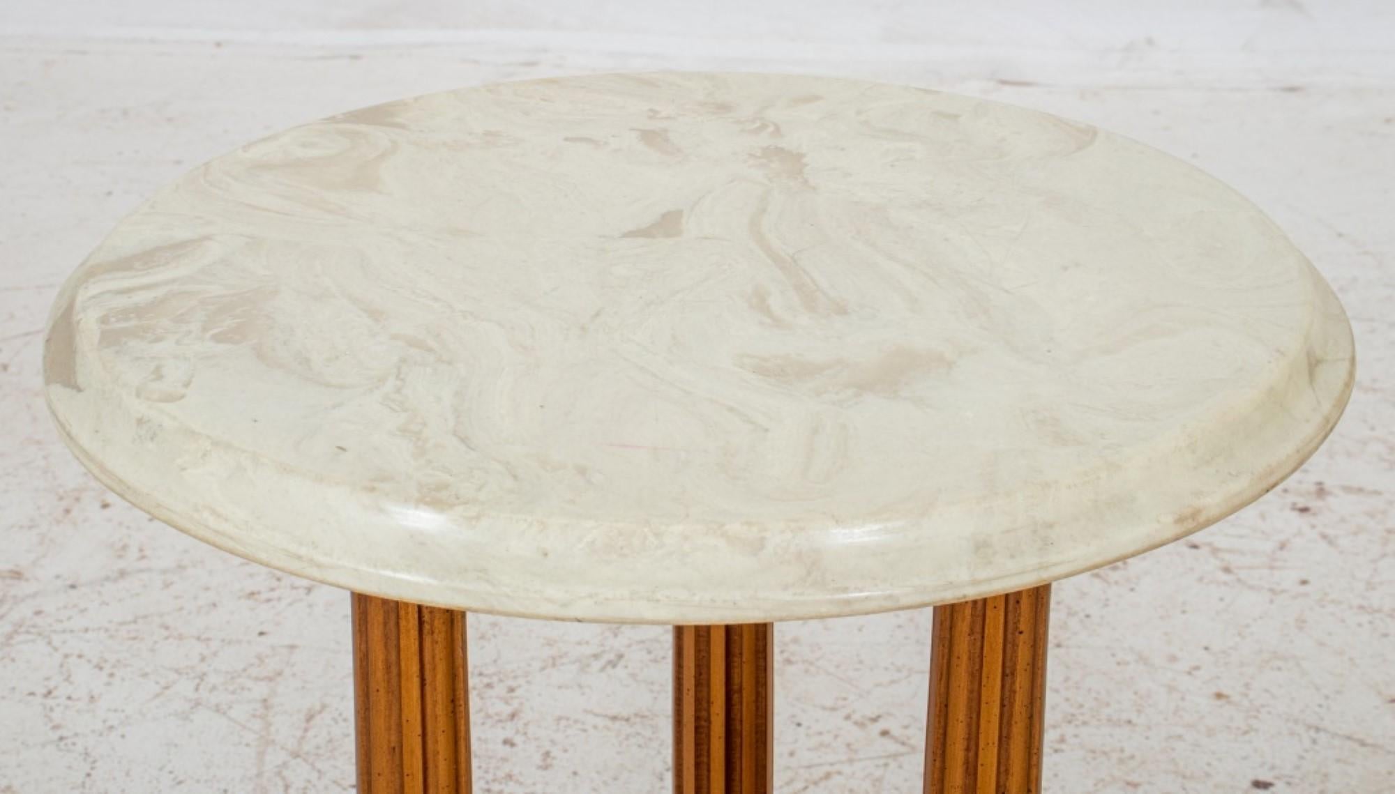 Neoclassical Revival Gilt Wood Side Table, 2 In Good Condition For Sale In New York, NY