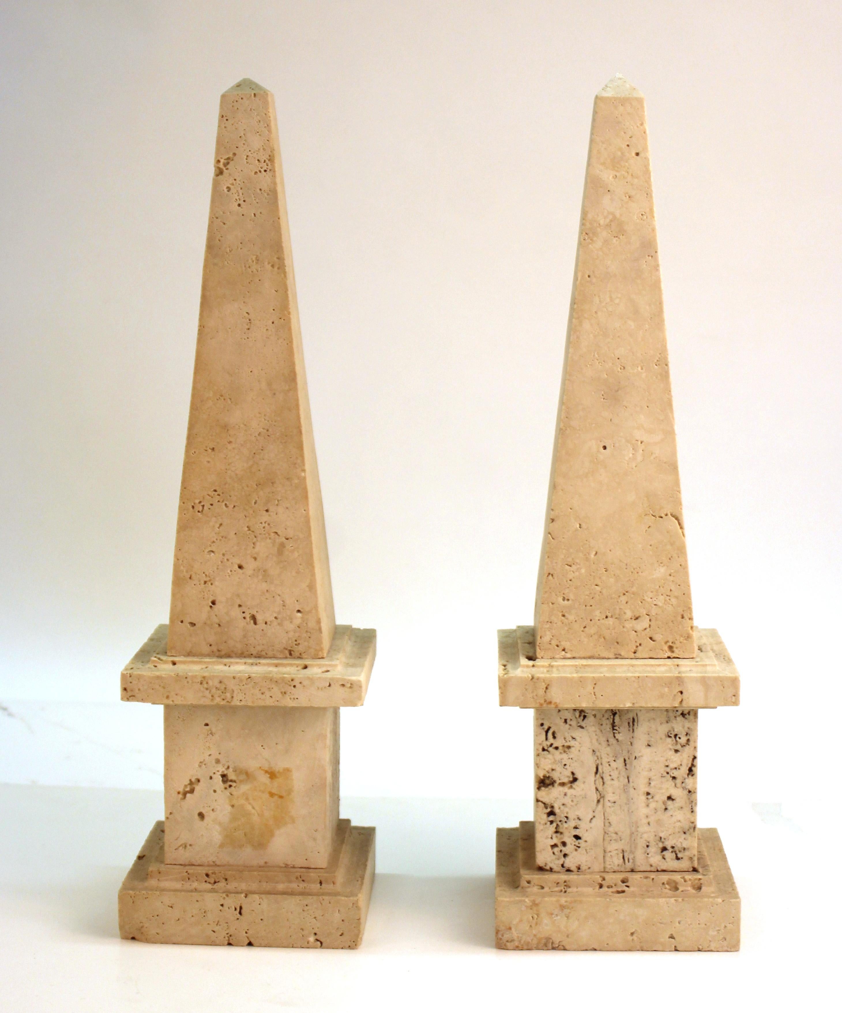 Neoclassical Revival Stone Obelisks 1