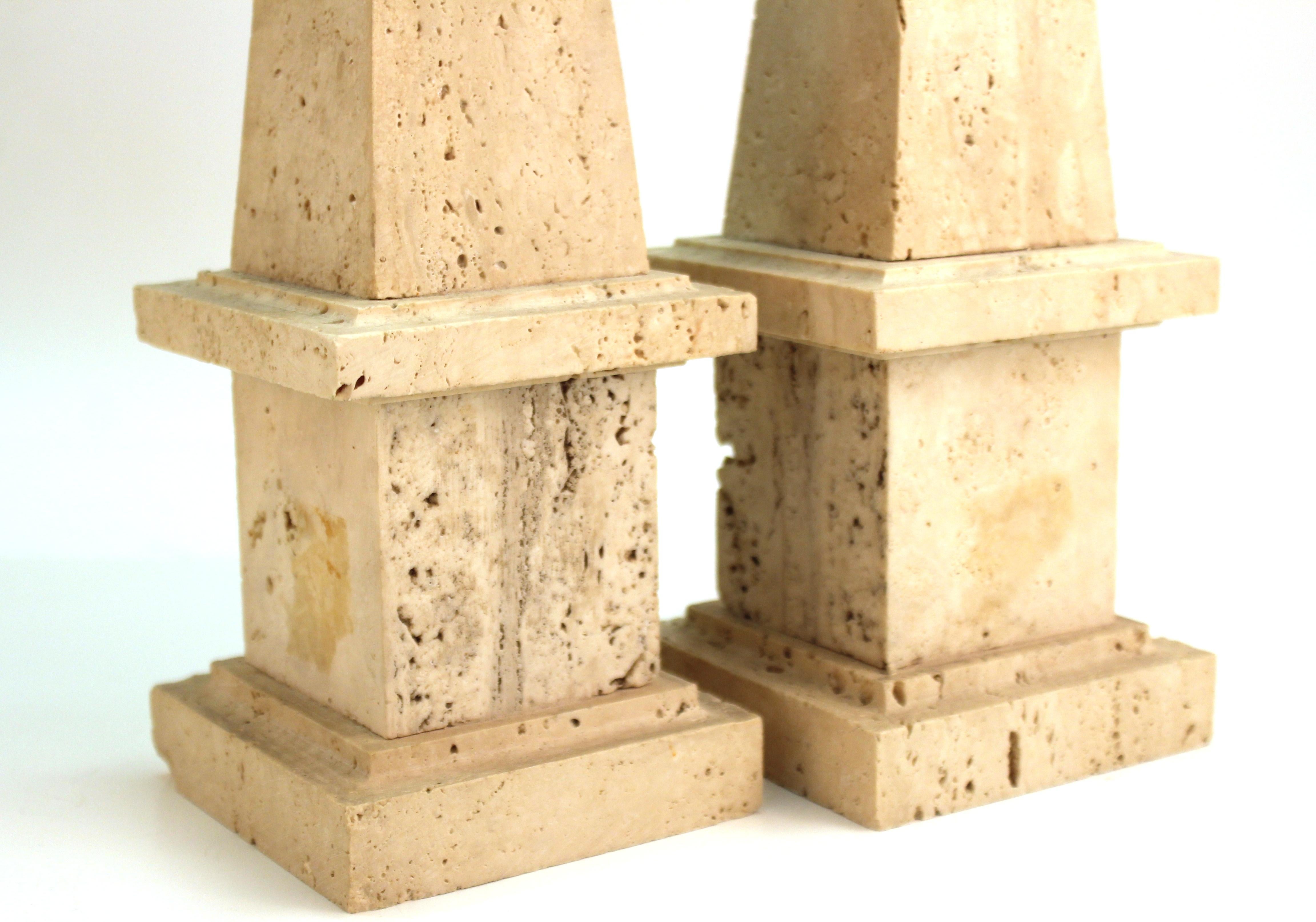 Neoclassical Revival Stone Obelisks 3