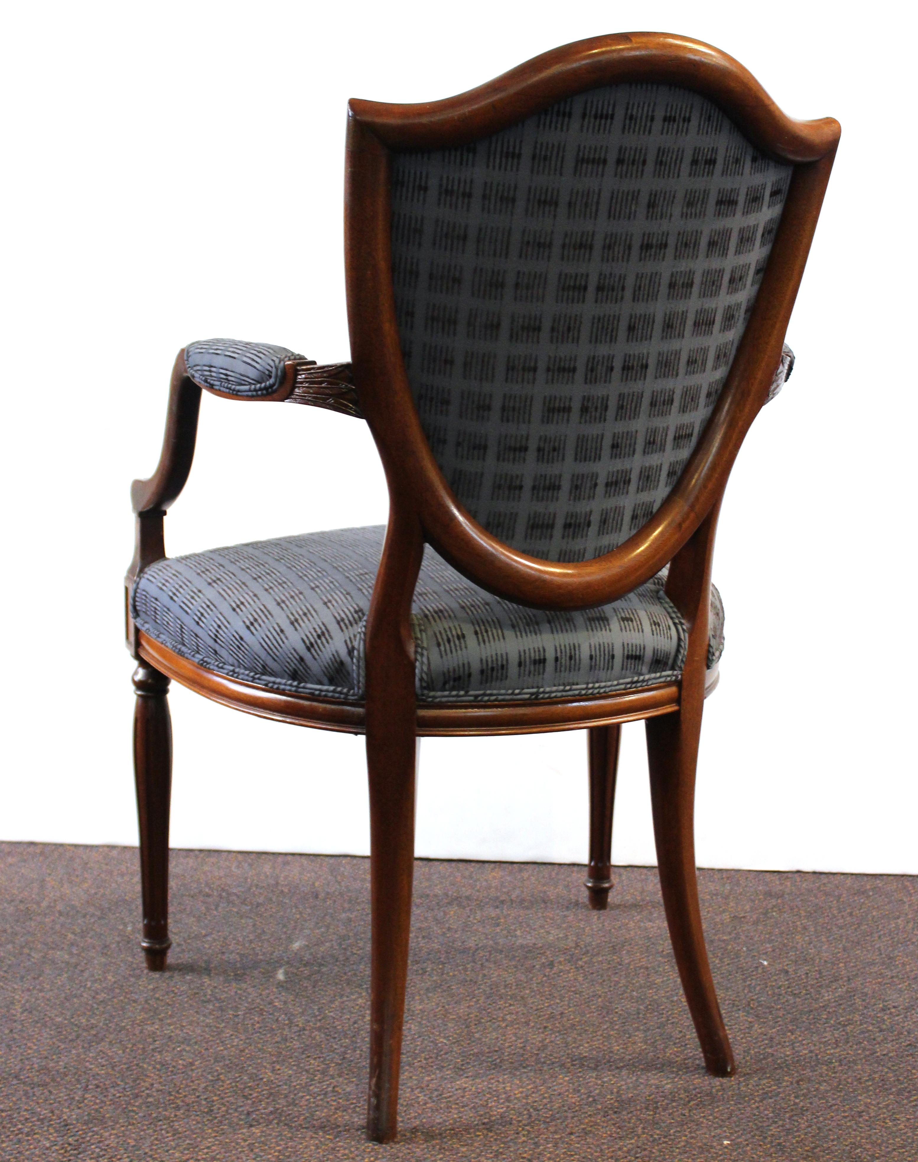 Upholstery Neoclassical Revival Style Armchairs