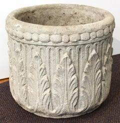 Neoclassical Revival Style Concrete Garden Planters