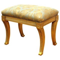 Neoclassical Revival Style Giltwood Bench