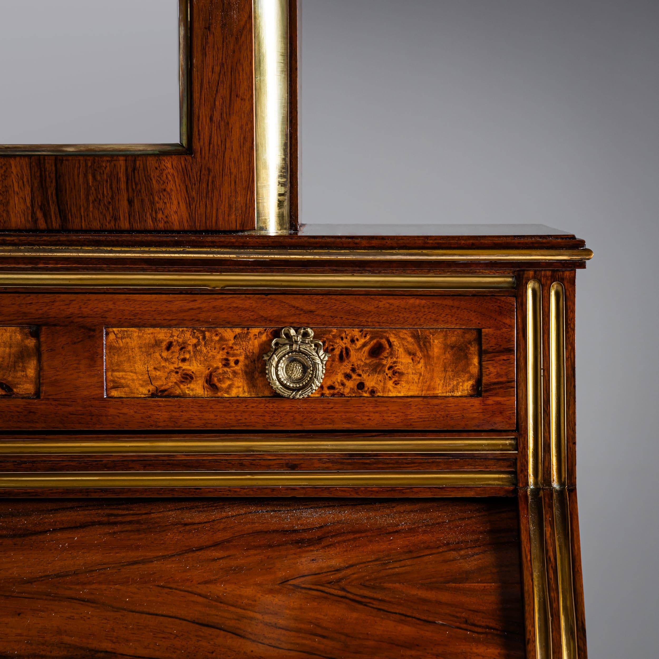 Neoclassical Roll-Top Secretary Desk, France, Late 18th Century For Sale 6